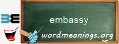 WordMeaning blackboard for embassy